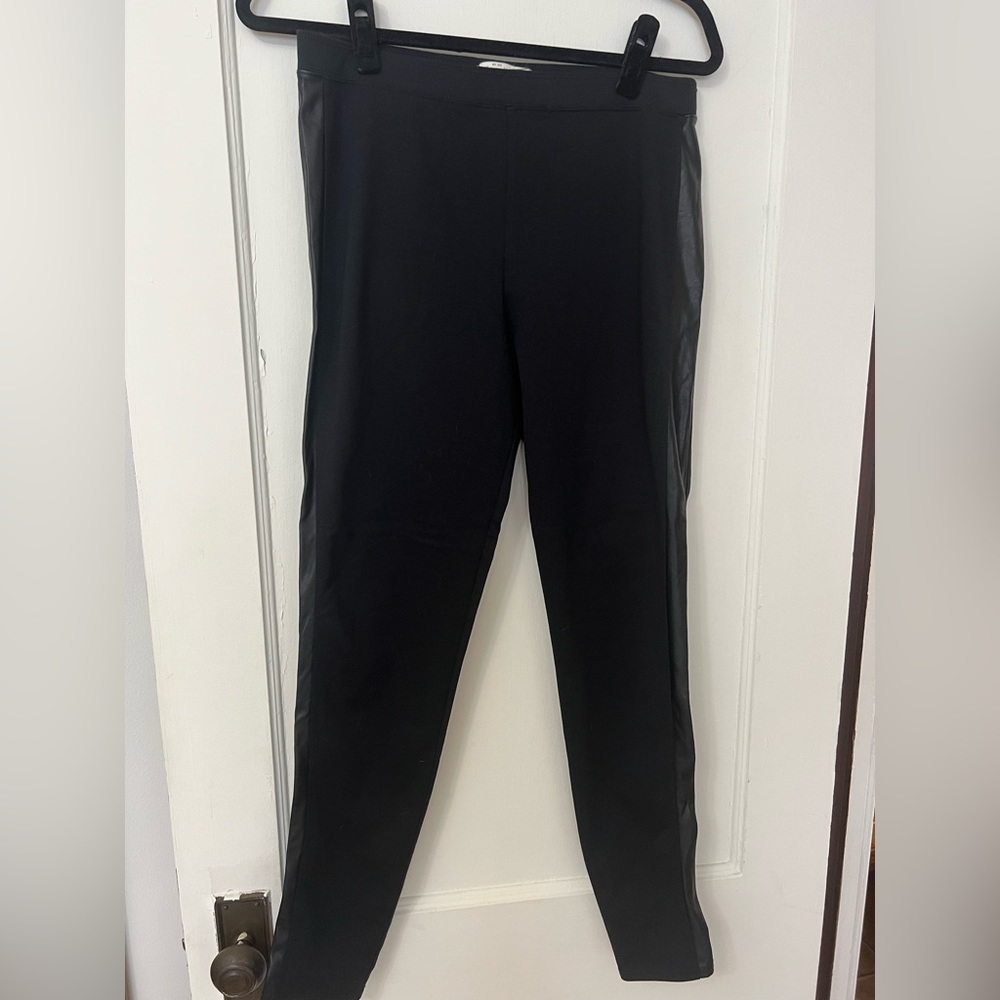 Black Faux Leather Abercrombie & Fitch Leggings